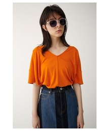 MOUSSY | DEEP V HALF SLEEVE TOP(Tシャツ/カットソー)