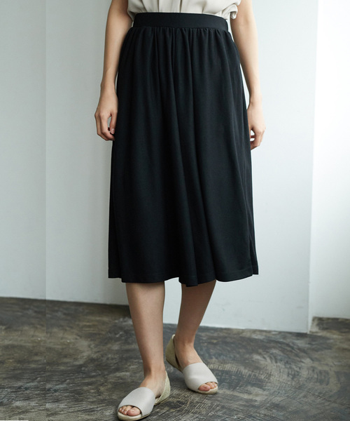 AMERICAN HOLIC（アメリカンホリック）の「・ツイルカットギャザーガウチョパンツ（その他パンツ・レディース・ブラック/ベージュ/ネイビー/カーキ/モカ/キャメル・FREE）」の2枚目の写真