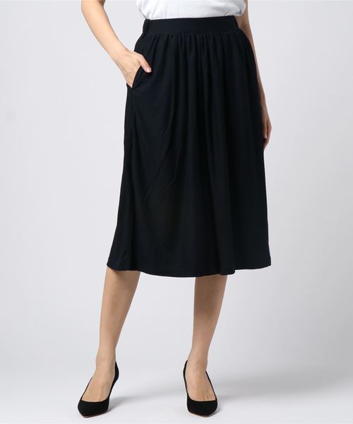 AMERICAN HOLIC（アメリカンホリック）の「・ツイルカットギャザーガウチョパンツ（その他パンツ・レディース・ブラック/ベージュ/ネイビー/カーキ/モカ/キャメル・FREE）」の5枚目の写真