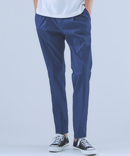 RECENCY OF MINE(リーセンシー オブ マイン)の「【Recency of Mine】ドビーサッカーイージーパンツ(その他パンツ・メンズ・グレー/ブルー・44/46/48)」の1枚目の写真