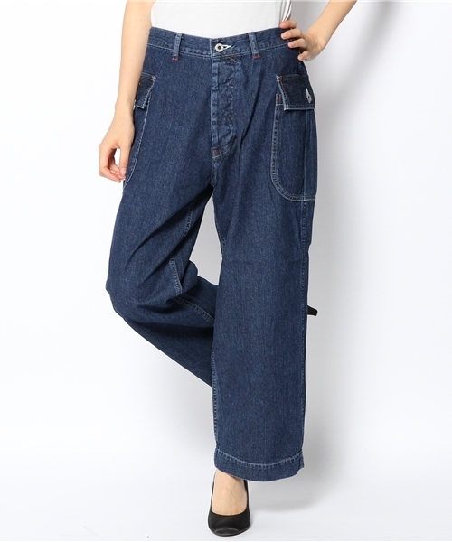 BEAMS BOY(ビームスボーイ)の「MODERN WORK / ワークカーゴパンツ(カーゴパンツ・レディース・インディゴブルー・ONE SIZE)」の10枚目の写真