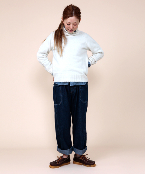 BEAMS BOY(ビームスボーイ)の「MODERN WORK / ワークカーゴパンツ(カーゴパンツ・レディース・インディゴブルー・ONE SIZE)」の11枚目の写真