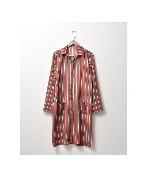 MinoriTY（マイノリティ）の「スーパーロング長袖シャツ/ストライプ（シャツ/ブラウス・メンズ・ネイビー/ブラック/ワイン/ホワイト/ピンク・M/L）」の20枚目の写真