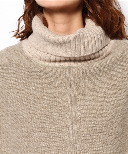 ☆EFFE BEAMS タートルニットポンチョ ☆EFFE BEAMS タートルニットポンチョ