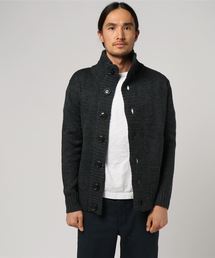 【b】【WEB店限定】ケーブルハイネックカーディガン