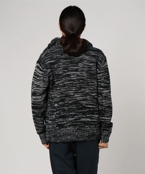 ADPOSION（アドポーション）の「【b】【WEB店限定】ケーブルハイネックカーディガン（カーディガン/ボレロ・メンズ・チャコールグレー/ブラック/ネイビー/グレー/ワインレッド/ブラック系その他・MEDIUM/LARGE/X-LARGE）」の7枚目の写真