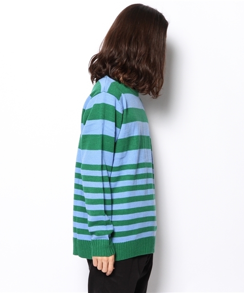 WEGO（ウィゴー）の「WEGO/ボーダーニット（ニット/セーター・メンズ・ホワイト/ブルー/ネイビー・MEDIUM/LARGE）」の5枚目の写真