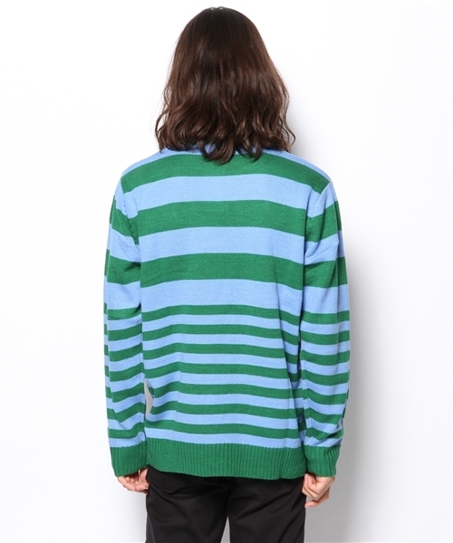 WEGO（ウィゴー）の「WEGO/ボーダーニット（ニット/セーター・メンズ・ホワイト/ブルー/ネイビー・MEDIUM/LARGE）」の6枚目の写真