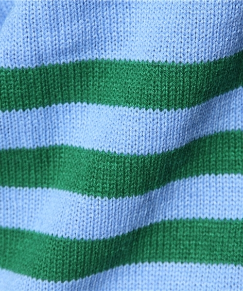 WEGO（ウィゴー）の「WEGO/ボーダーニット（ニット/セーター・メンズ・ホワイト/ブルー/ネイビー・MEDIUM/LARGE）」の9枚目の写真