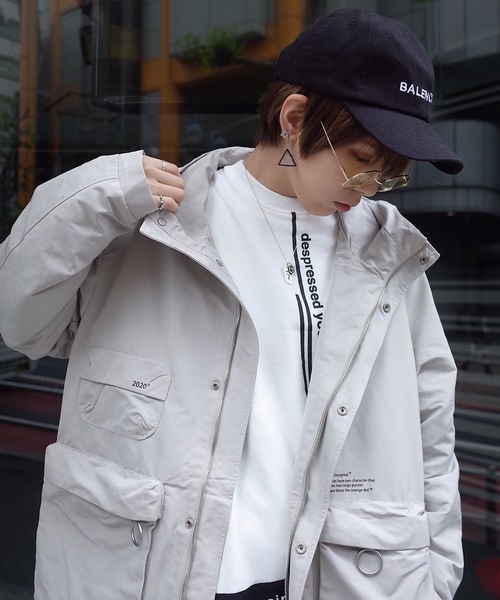 rovtski（ロフトスキー）の「【ビッグシルエット】LEESMA　WORKMAN JKT（マウンテンパーカー・レディース・ブラック/ベージュ・FREE）」の18枚目の写真