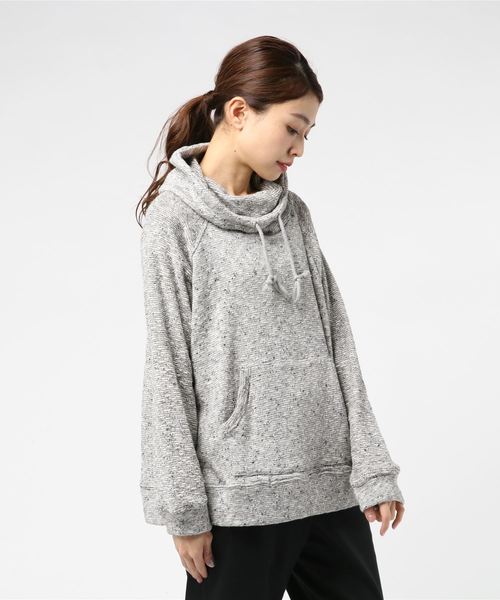 THE MORNING AFTER（ザ モーニング アフター）の「スラブビッグパイル プルパーカー（パーカー・レディース・オフホワイト/ネイビー/杢グレー/ブラック・FREE）」の4枚目の写真