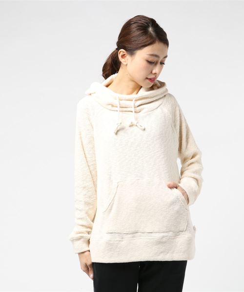 THE MORNING AFTER（ザ モーニング アフター）の「スラブビッグパイル プルパーカー（パーカー・レディース・オフホワイト/ネイビー/杢グレー/ブラック・FREE）」の2枚目の写真