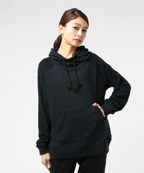 THE MORNING AFTER（ザ モーニング アフター）の「スラブビッグパイル プルパーカー（パーカー・レディース・オフホワイト/ネイビー/杢グレー/ブラック・FREE）」の3枚目の写真