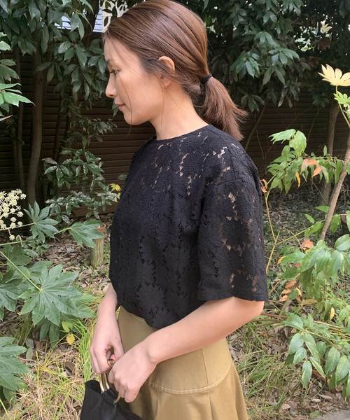 Banner Barrett(バナーバレット)の「LACE BLOUSE / レースブラウス(シャツ/ブラウス・レディース・ホワイト/ブラック・38)」の6枚目の写真