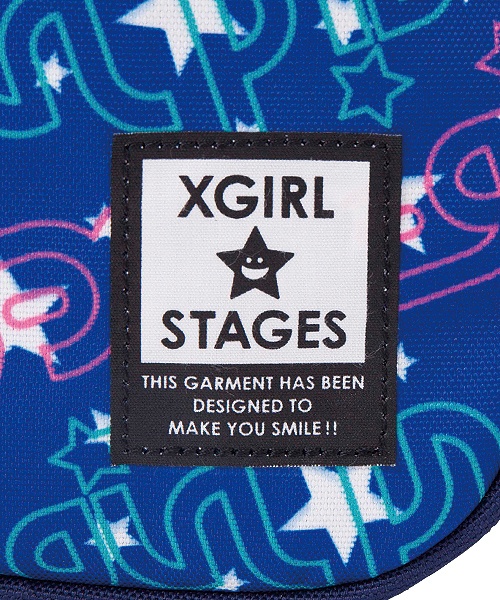X-girl Stages（エックスガールステージス）の「“LOGO & STAR” BACK PACK （S）（バックパック/リュック・キッズ・ピンク/ブルー・SMALL）」の6枚目の写真
