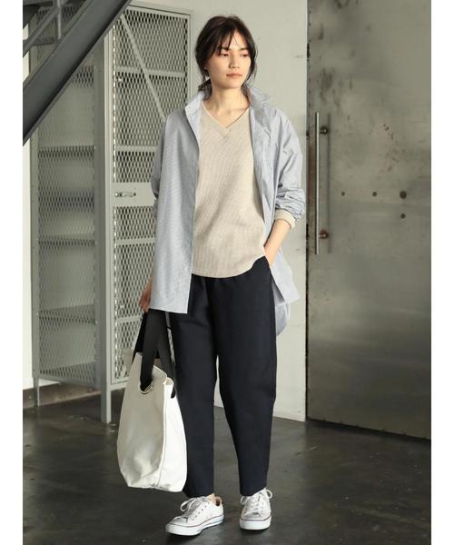 AMERICAN HOLIC(アメリカンホリック)の「綿ツイルグルカテーパードパンツ(その他パンツ・レディース・アイボリー/ベージュ/ネイビー・M/L)」の20枚目の写真