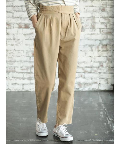 AMERICAN HOLIC(アメリカンホリック)の「綿ツイルグルカテーパードパンツ(その他パンツ・レディース・アイボリー/ベージュ/ネイビー・M/L)」の17枚目の写真