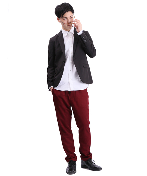 WEGO（ウィゴー）の「WEGO/コットンレーヨンイージーパンツ（チノパンツ・メンズ・グリーン系その他/ネイビー/ワイン・MEDIUM/LARGE）」の12枚目の写真