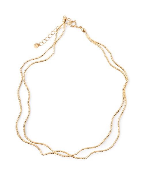 ANEMONE(アネモネ)の「ダブルウェーブラインのネックレス(ネックレス・レディース・シルバー/ゴールド・FREE)」の5枚目の写真