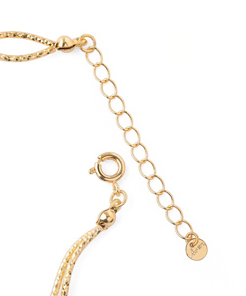 ANEMONE(アネモネ)の「ダブルウェーブラインのネックレス(ネックレス・レディース・シルバー/ゴールド・FREE)」の3枚目の写真