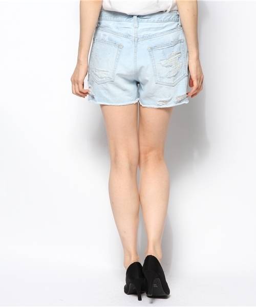 Another Edition(アナザーエディション)の「AE DAMAGE DNM SPT #(デニムパンツ・レディース・オフホワイト/ライトブルー・SMALL/MEDIUM)」の6枚目の写真