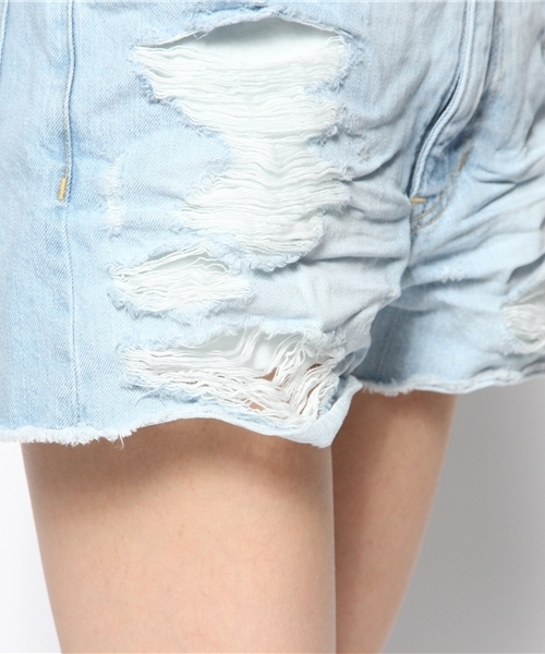 Another Edition(アナザーエディション)の「AE DAMAGE DNM SPT #(デニムパンツ・レディース・オフホワイト/ライトブルー・SMALL/MEDIUM)」の10枚目の写真