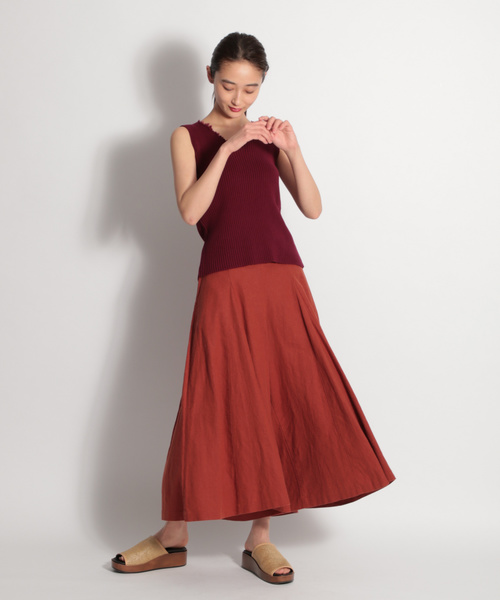 niko and...（ニコアンド）の「ホズホズニットタンク（ニット/セーター・レディース・アイボリー/ブラック/ボルドー/キャメル/ライトグリーン/ライトブラウン/ナチュラル・LARGE/MEDIUM）」の13枚目の写真