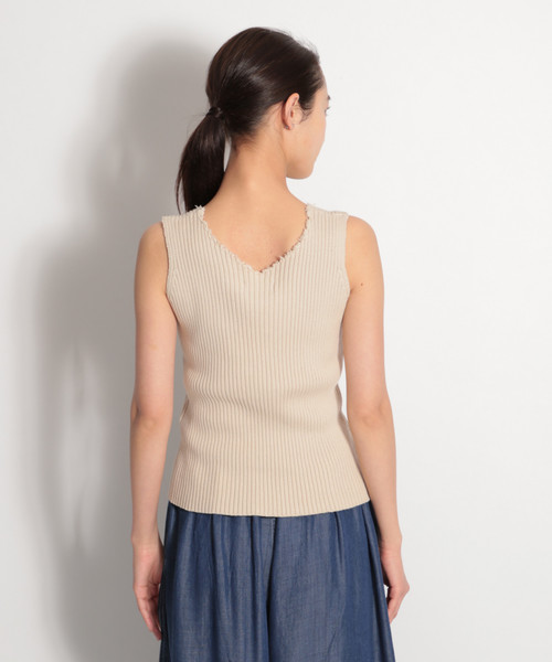 niko and...（ニコアンド）の「ホズホズニットタンク（ニット/セーター・レディース・アイボリー/ブラック/ボルドー/キャメル/ライトグリーン/ライトブラウン/ナチュラル・LARGE/MEDIUM）」の19枚目の写真