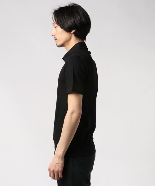 A.S.M（エーエスエム）の「ブロック ジャガード 半袖 ポロシャツ 