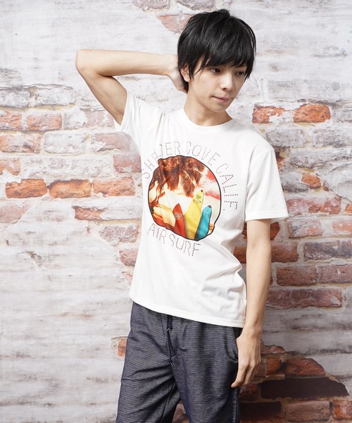 おしゃれスタ（オシャレスタ）の「サマーフォトプリント半袖Tシャツ(SS)（Tシャツ/カットソー・メンズ・ブルー/レッド・L/M）」の2枚目の写真