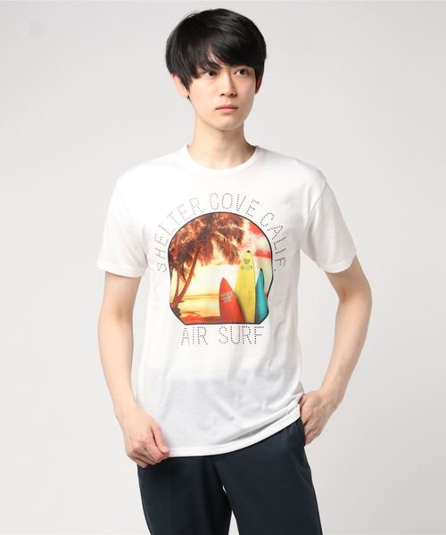 おしゃれスタ（オシャレスタ）の「サマーフォトプリント半袖Tシャツ(SS)（Tシャツ/カットソー・メンズ・ブルー/レッド・L/M）」の6枚目の写真