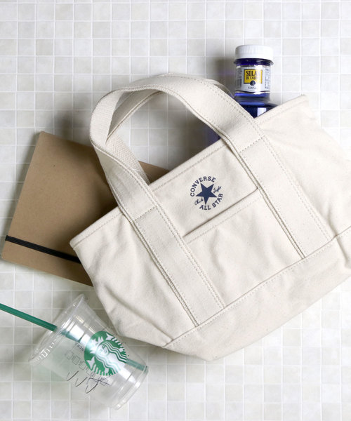 CONVERSE（コンバース）の「【CONVERSE/コンバース】canvasS tote/キャンバスSトートバッグ（トートバッグ・メンズ・ベージュ/オフホワイト/ブラック系その他/ネイビー/ブラック/グレー/ダークベージュ/ベージュ系その他/ブルー系その他/カーキ/ブラック系その他2/グリーン/ライトブラウン/アイボリー/レッド系その他/ブルー/ブラック系その他3/グリーン系その他/その他11/ワインレッド・FREE）」の2枚目の写真