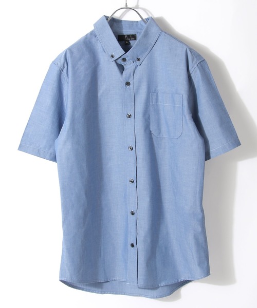 ZIP FIVE(ジップファイブ)の「【ZIP FIVE】ブロードボタンダウン半袖シャツ(シャツ/ブラウス・メンズ・ブラック/ダークグリーン/ベージュ/オフホワイト/ダークネイビー/オリーブ/チャコール/グレイッシュブルー/ブルー系その他/ホワイト系その他/ブルー系その他2/ホワイト×ネイビー/グレー系その他/ベージュ系その他/ブラック×レッド/ブルー系その他3/ブルー系その他4/ブルー系その他5/ベージュ系その他2/ベージュ系その他3/アイボリー/ブラウン/モカ/バーガンディー・SMALL/MEDIUM/LARGE/X-LARGE/XX-LARGE/X-SMALL)」の17枚目の写真