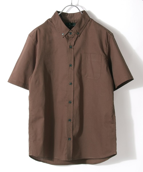 ZIP FIVE(ジップファイブ)の「【ZIP FIVE】ブロードボタンダウン半袖シャツ(シャツ/ブラウス・メンズ・ブラック/ダークグリーン/ベージュ/オフホワイト/ダークネイビー/オリーブ/チャコール/グレイッシュブルー/ブルー系その他/ホワイト系その他/ブルー系その他2/ホワイト×ネイビー/グレー系その他/ベージュ系その他/ブラック×レッド/ブルー系その他3/ブルー系その他4/ブルー系その他5/ベージュ系その他2/ベージュ系その他3/アイボリー/ブラウン/モカ/バーガンディー・SMALL/MEDIUM/LARGE/X-LARGE/XX-LARGE/X-SMALL)」の10枚目の写真