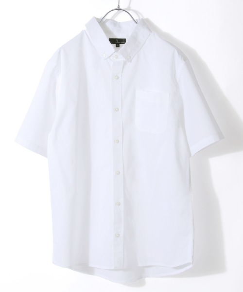 ZIP FIVE(ジップファイブ)の「【ZIP FIVE】ブロードボタンダウン半袖シャツ(シャツ/ブラウス・メンズ・ブラック/ダークグリーン/ベージュ/オフホワイト/ダークネイビー/オリーブ/チャコール/グレイッシュブルー/ブルー系その他/ホワイト系その他/ブルー系その他2/ホワイト×ネイビー/グレー系その他/ベージュ系その他/ブラック×レッド/ブルー系その他3/ブルー系その他4/ブルー系その他5/ベージュ系その他2/ベージュ系その他3/アイボリー/ブラウン/モカ/バーガンディー・SMALL/MEDIUM/LARGE/X-LARGE/XX-LARGE/X-SMALL)」の2枚目の写真