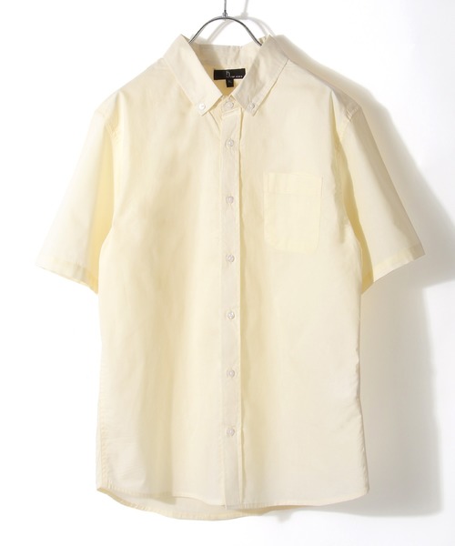 ZIP FIVE(ジップファイブ)の「【ZIP FIVE】ブロードボタンダウン半袖シャツ(シャツ/ブラウス・メンズ・ブラック/ダークグリーン/ベージュ/オフホワイト/ダークネイビー/オリーブ/チャコール/グレイッシュブルー/ブルー系その他/ホワイト系その他/ブルー系その他2/ホワイト×ネイビー/グレー系その他/ベージュ系その他/ブラック×レッド/ブルー系その他3/ブルー系その他4/ブルー系その他5/ベージュ系その他2/ベージュ系その他3/アイボリー/ブラウン/モカ/バーガンディー・SMALL/MEDIUM/LARGE/X-LARGE/XX-LARGE/X-SMALL)」の3枚目の写真