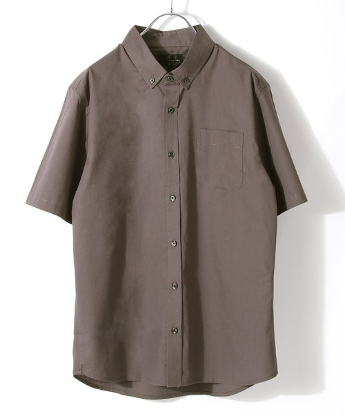 ZIP FIVE(ジップファイブ)の「【ZIP FIVE】ブロードボタンダウン半袖シャツ(シャツ/ブラウス・メンズ・ブラック/ダークグリーン/ベージュ/オフホワイト/ダークネイビー/オリーブ/チャコール/グレイッシュブルー/ブルー系その他/ホワイト系その他/ブルー系その他2/ホワイト×ネイビー/グレー系その他/ベージュ系その他/ブラック×レッド/ブルー系その他3/ブルー系その他4/ブルー系その他5/ベージュ系その他2/ベージュ系その他3/アイボリー/ブラウン/モカ/バーガンディー・SMALL/MEDIUM/LARGE/X-LARGE/XX-LARGE/X-SMALL)」の11枚目の写真