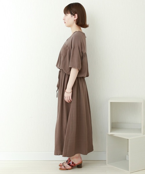 n'ee-ne（ネーネ）の「マキシワンピース（ワンピース・レディース・ブラック/ピンク/ダークアッシュ・LL/M/L）」の15枚目の写真