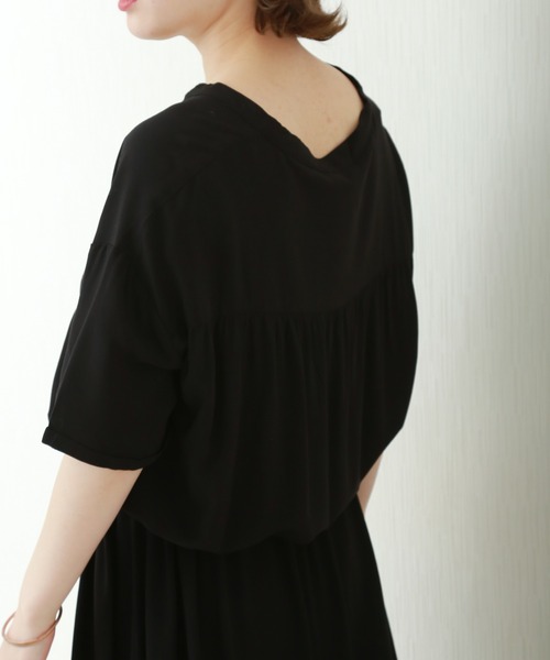 n'ee-ne（ネーネ）の「マキシワンピース（ワンピース・レディース・ブラック/ピンク/ダークアッシュ・LL/M/L）」の21枚目の写真