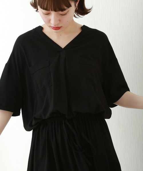 n'ee-ne（ネーネ）の「マキシワンピース（ワンピース・レディース・ブラック/ピンク/ダークアッシュ・LL/M/L）」の20枚目の写真