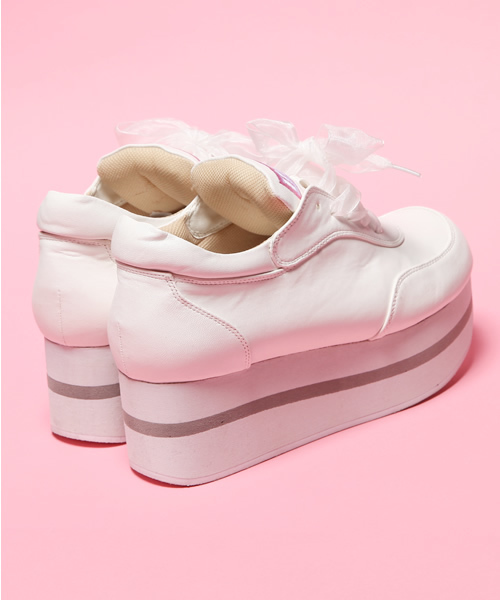 L.D.S.(エルディーエス)の「I'M YOUR “BABY”HIGH SOLE SNEAKER(スニーカー・レディース・ホワイト系・MEDIUM/LARGE)」の7枚目の写真