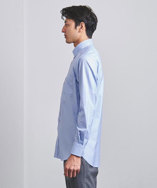 UNITED ARROWS(ユナイテッドアローズ)の「< UNITED ARROWS > イージーケアー ミニチェック ボタンダウン(シャツ/ブラウス・メンズ・ライトブルー・41cm/39cm/37cm/40cm/38cm/42cm/43cm/36cm)」の4枚目の写真