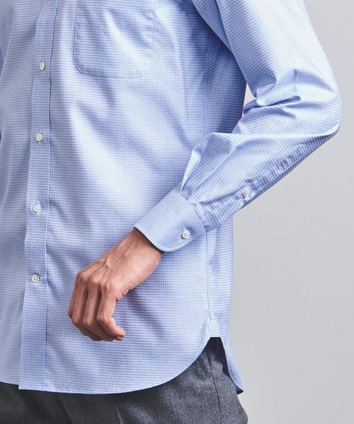 UNITED ARROWS(ユナイテッドアローズ)の「< UNITED ARROWS > イージーケアー ミニチェック ボタンダウン(シャツ/ブラウス・メンズ・ライトブルー・41cm/39cm/37cm/40cm/38cm/42cm/43cm/36cm)」の9枚目の写真
