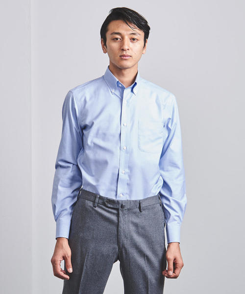 UNITED ARROWS(ユナイテッドアローズ)の「< UNITED ARROWS > イージーケアー ミニチェック ボタンダウン(シャツ/ブラウス・メンズ・ライトブルー・41cm/39cm/37cm/40cm/38cm/42cm/43cm/36cm)」の6枚目の写真