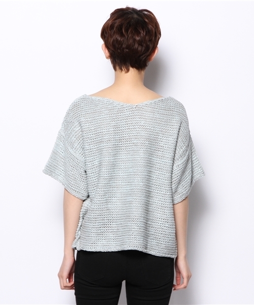 Kastane（カスタネ）の「【Kastane】シーサイドヤーンニット（ニット/セーター・レディース・オフホワイト/ネイビー/ベビーピンク/サックスブルー・FREE）」の10枚目の写真