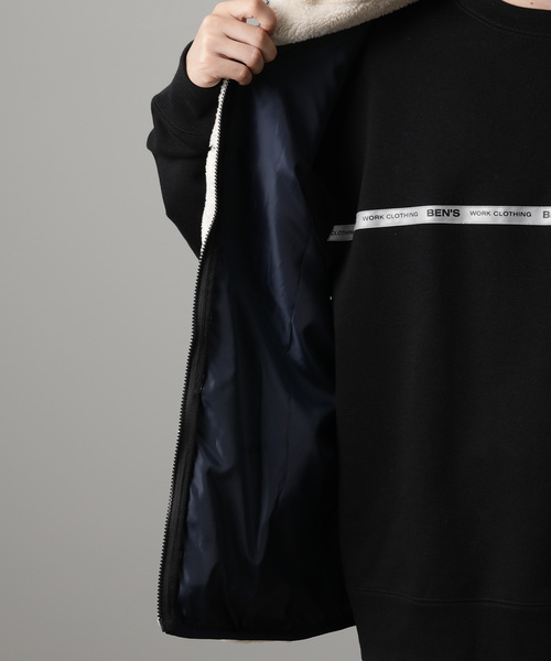 JUNRED（ジュンレッド）の「ボアフリースZIPベスト（ベスト・メンズ・ホワイト/ブラック/ブラウン・M/L）」の7枚目の写真