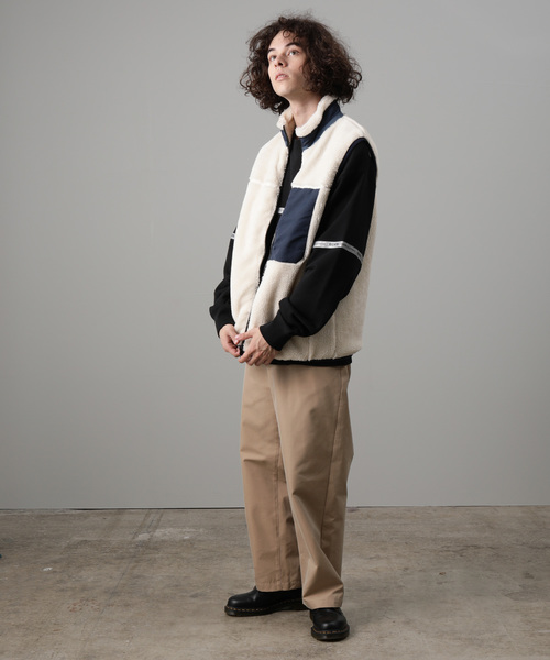 JUNRED（ジュンレッド）の「ボアフリースZIPベスト（ベスト・メンズ・ホワイト/ブラック/ブラウン・M/L）」の11枚目の写真