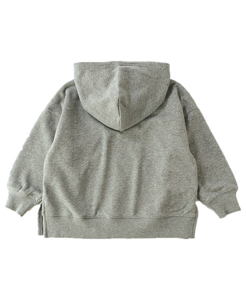 devirock(デビロック)の「裏シャギーワイドシルエットプルパーカー(パーカー・キッズ・ダークベージュ/パープル系その他/ブルー系その他/杢グレー/ラベンダー/モカ/ダークグリーン/ブラック・100cm/120cm/130cm/140cm/150cm/160cm/110cm)」の11枚目の写真