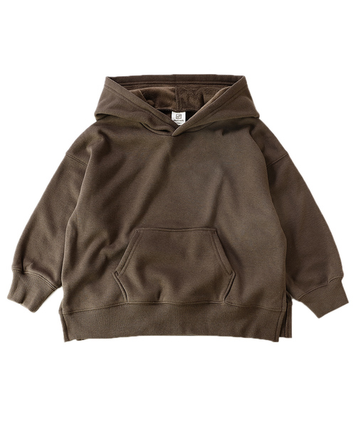 devirock(デビロック)の「裏シャギーワイドシルエットプルパーカー(パーカー・キッズ・ダークベージュ/パープル系その他/ブルー系その他/杢グレー/ラベンダー/モカ/ダークグリーン/ブラック・100cm/120cm/130cm/140cm/150cm/160cm/110cm)」の18枚目の写真