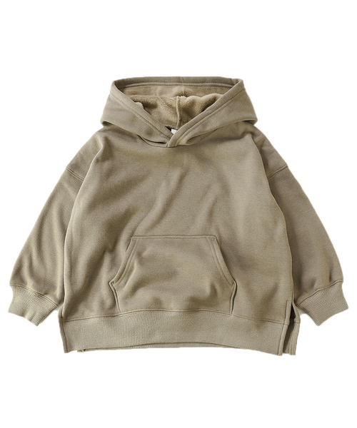 devirock(デビロック)の「裏シャギーワイドシルエットプルパーカー(パーカー・キッズ・ダークベージュ/パープル系その他/ブルー系その他/杢グレー/ラベンダー/モカ/ダークグリーン/ブラック・100cm/120cm/130cm/140cm/150cm/160cm/110cm)」の17枚目の写真